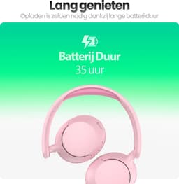 Xssive WKH02 Koptelefoon Kinderen - Bluetooth 5.4 - Kinder Koptelefoon Draadloos, Microfoon & Volumebegrenzing - Vanaf 2 jaar - Verstelbaar - Roze — thumbnail 6