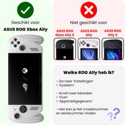 Screenprotector - Geschikt voor Xbox Ally Screenprotector Bescherm Glas - Tempered Glass Geschikt voor ROG Xbox Ally Screen Protector — thumbnail 2