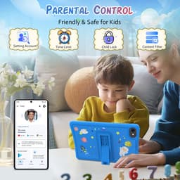 TABWEE K10 Tablet - 10.1 Inch FHD - 12GB RAM - 64GB ROM - SD 2TB - 5000 mAh - Android 15 - WiFi 6 - uitstekend cadeau voor kinderen - Blauw — thumbnail 6