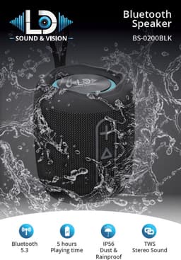 Bluetooth speaker LD Sound & Vision BS-0200BLK — thumbnail 2