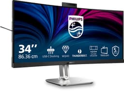 Philips 6000 series 34B2U6603CH - Curved Ultrawide Monitor - Webcam - Thunderbolt 4 - USB-C 100w - Smart KVM - 34 inch — thumbnail 10