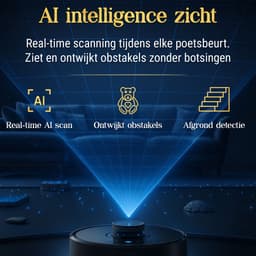 SwayTosh Nobilenta V2 – Robotstofzuiger Met Dweilfunctie – 10.000Pa – 2025 – AI Intelligence – Zelfreinigend Station & Auto-Dweilpad Reiniging – Drempels Tot 3 Cm – Volledig Beheer Via App – Robotstofzuiger Met Laadstation — thumbnail 13