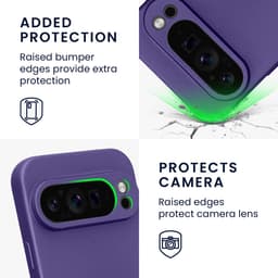 kwmobile metallic telefoonhoesje van TPU - geschikt voor Google Pixel 9 Pro - Flexible case voor smartphone - In metallic blauwpaars — thumbnail 7
