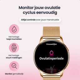 Siltcon® Auréa Smartwatch Dames - Horloge Dames - Stappenteller Horloge Dames - Hartslagmeter - Slaapmonitor - Saturatiemeter - Geschikt voor iOS/Android - AMOLED - RVS - Elke pols - Incl. 5 Bandjes — thumbnail 7