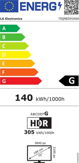 LG 75QNED93A6A - 75 inch - 4K QNED Evo MiniLED - 2025 — thumbnail 2