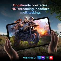 TABWEE Tablet - T60 Pro Tablet - 10000 mAh - 13.4 Inch FHD - 24GB RAM - 256GB ROM - Android 15 Tablet - SD 2TB - 5G WIFI - Grijs — thumbnail 9