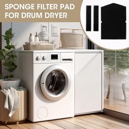 Droogfilterset gescht voor Miele wasdroger, vervanging voor onderdeelnummers 6057930, 9688381, 9688380, warmtewisselingsfilter, schuimstoffilter, sponsfilter, pluisfilter voor warmtepompdroger — thumbnail 4