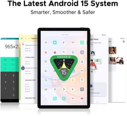 DOOGEE Tablet U11-Android 15 -11 inth 90 Hz-16 GB RAM+ 128 GB ROM/TF 2TB - Dubbele boxluidsprekers - 8580 mAh - Face ID - 5G WiFi - Widevine L1 - GPS - Blauw — thumbnail 6