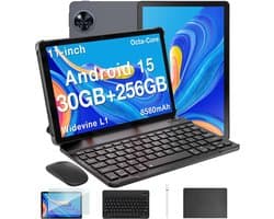DOOGEE Tablet U11 Pro VIP - Tablette - 30GB RAM + 256GB ROM - 8580 mAh - 11 Inch 1080P 90 Hz - T7200 Octa Core - 13MP Camera - 5G WIFI - Face ID - 7.9 mm Metallic Body - Grijs