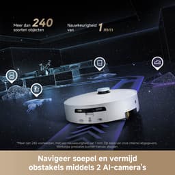 Dreame Aqua 10 Ultra Track Complete - Krachtige 2-in-1 Robotstofzuiger met Zelfreinigende Dweil - Obstakeldetectie en Automatisch Leegstation - 25.000 Pa Zuigkracht – Overwint Drempels tot 6 cm — thumbnail 18
