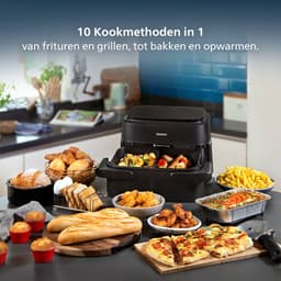 Philips 1000 Series Dual Basket Airfryer - NA150/00 - Dubbele Mand - Flexible Basket - 7.1L - Tot 5 Personen — thumbnail 7