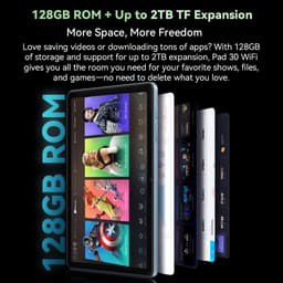 OSCAL Tablet Pad 30 WIFI - Doke AI - 12GB RAM - 64GB ROM - 6600 mAh - 10.1 Inch - Android 15 - Widevine L1 - 1080P FHD - Grijs — thumbnail 13