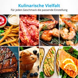 MEDION E20 L Airfryer (heteluchtfriteuse, 3,2 liter frituurmand, ca. 1400 watt, eenvoudige bediening, olievrij frituren, 30 min timer, oververhittingsbescherming, MD10711) zwart — thumbnail 10