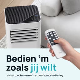 MOA Mobiele Airco - 9.000 BTU - 3-in-1 - Met Afstandbediening - Tot 30m² - Airconditioner met Ontvochtigingsfunctie - Raamafdichtingskit - Wit — thumbnail 7