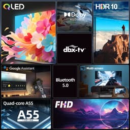 CHiQ L40QST - Smart TV 40 Inch - QLED Pro Google TV - Full HD - Randloos Metal Design - Dolby Audio - Nieuw — thumbnail 7