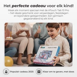 ATouch Kindertablet Tab 10 Pro - Vanaf 3 jaar - Kinder Tablet - 10 Inch - Ouderlijk Toezicht - Tablet Kinderen - 6000 mAh Batterij - Kids Tablet - 128GB+64SD - Octa Core - Zwart — thumbnail 3
