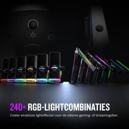 FIFINE - AM8 PRO T - USB / XLR Studio microfoon - PC-Gaming Met Flexibele RGB Arm ( 66cm! ) - Geschikt voor PC/PS4/PS5 - RGB - Podcast - Gaming - Streaming - Zwart — thumbnail 8