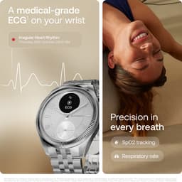 Withings ScanWatch - Nova Brilliant - 39mm - Hybride Smartwatch - Titanium Grijs — thumbnail 11