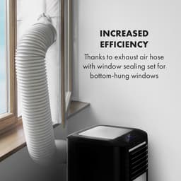 Klarstein airconditioner, 5-in-1 mobiele airconditioner, luchtontvochtiger, ventilator, nachtmodus, antibacteriële luchtreiniger, zeer stille & mobiele airconditioner met luchtafvoerslang, 15000 BTU, pikzwart,4 kW voor 72 m² - Afstandsbediening — thumbnail 17