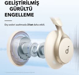 soundcore Space One by Anker - Draadloze Over-ear Koptelefoon - Headphones - Active Noise Cancelling, Multipoint Connection, 55 uur accuduur, Bluetooth 5.3, LDAC, Hi-Res Certified — thumbnail 3