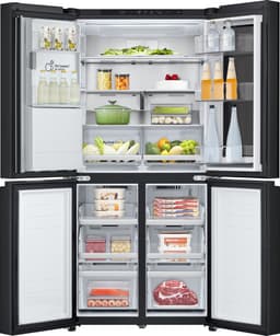 LG InstaView GMG860EPBE 508L French door - Amerikaanse koelkast - InstaView™ om snel binnen te kijken - DoorCooling+™ voor snellere en gelijkmatige koeling tot aan de deur - Ijs en waterdispenser - Zwart — thumbnail 4