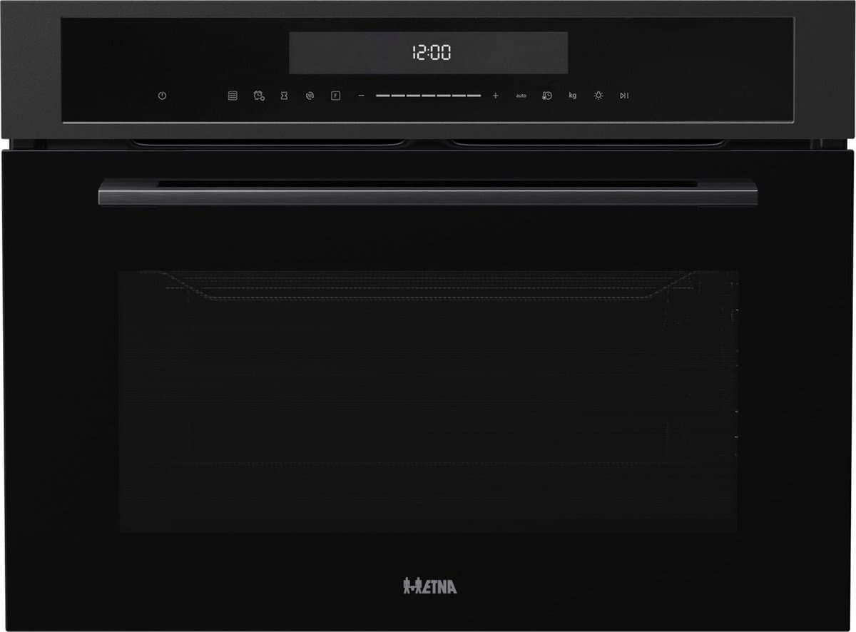 ETNA CM650MZ - Inbouw Combimagnetron - Mat Zwart - 45cm - Turbo-hetelucht 50-250°C - 50 Liter - Grill — afbeelding 1