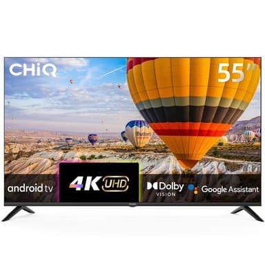 CHiQ U55P9V 55 inch (139 cm) 4K UHD Android-tv met Dolby Vision en Google Assistant 55" UHD