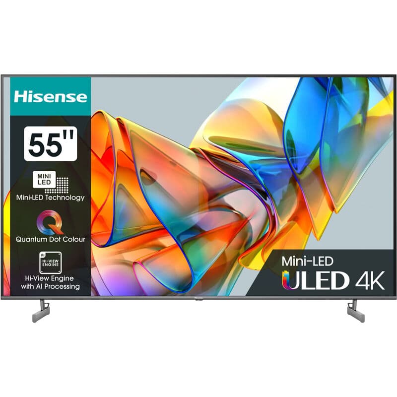Hisense 55U62NQ ULED MiniLED smart-tv 4K 60Hz 139 cm — afbeelding 1