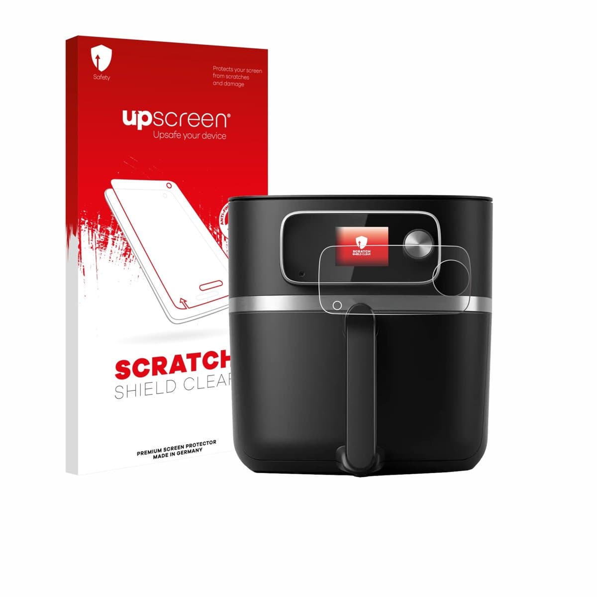upscreen - Screenprotector voor Philips Airfryer HD9880/90 - Folie Beschermfolie transparant — afbeelding 1