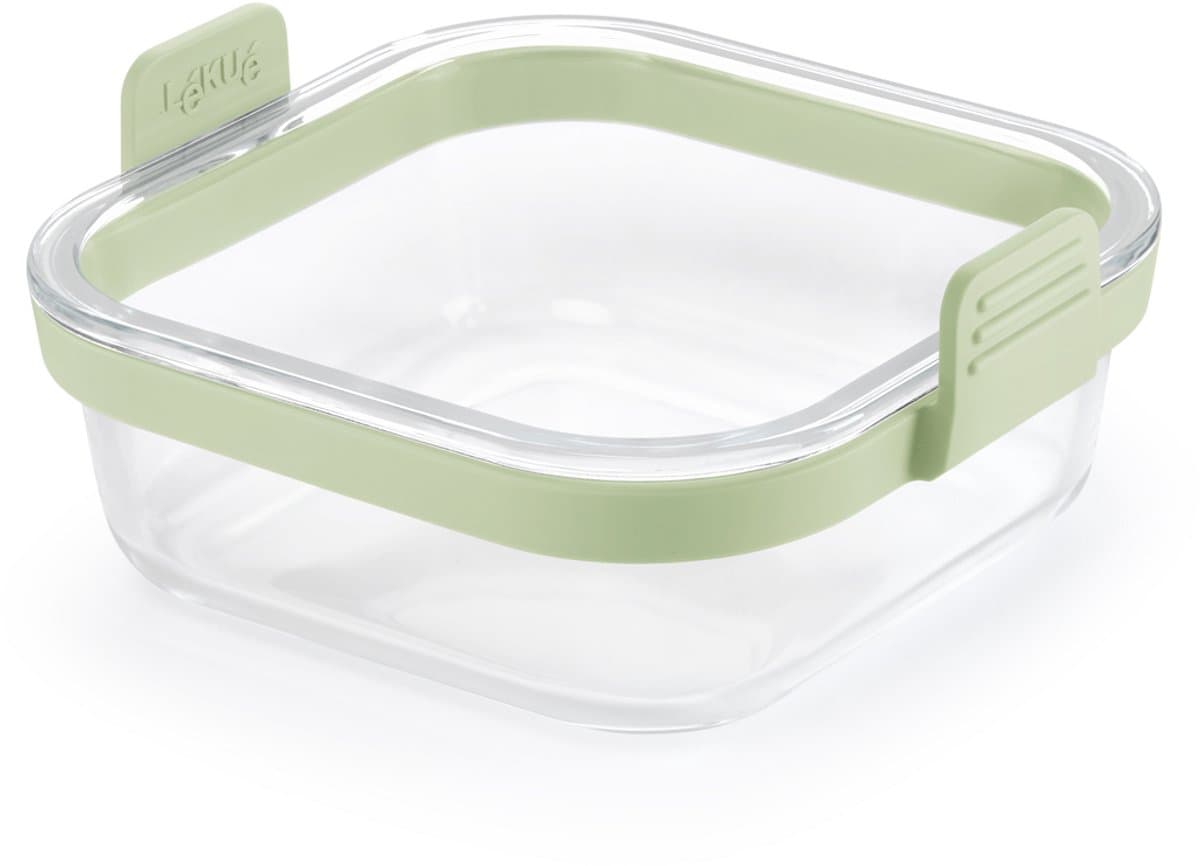 Lékué Airfryer Ovenschaal Vierkant - Glas - Transparent — afbeelding 1