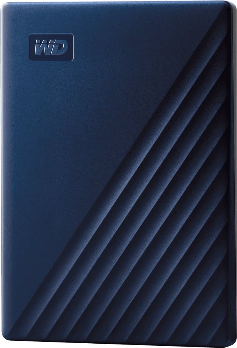 Western Digital My Passport - Compatibel met Mac - Externe Harde Schijf - Blauw - 2 TB — afbeelding 1