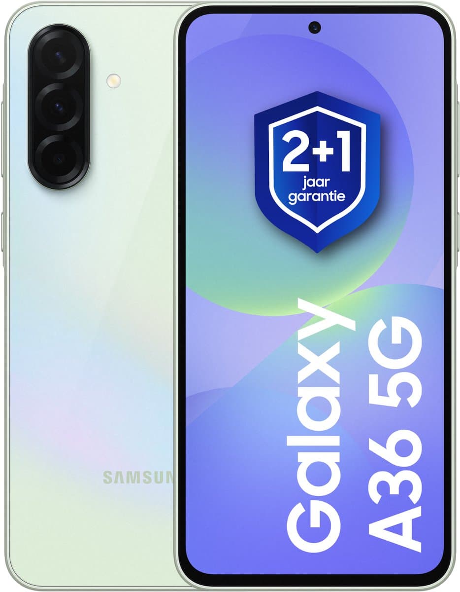 Samsung Galaxy A36 - 5G - 128GB - Awesome Lime + 1 jaar extra garantie — afbeelding 1