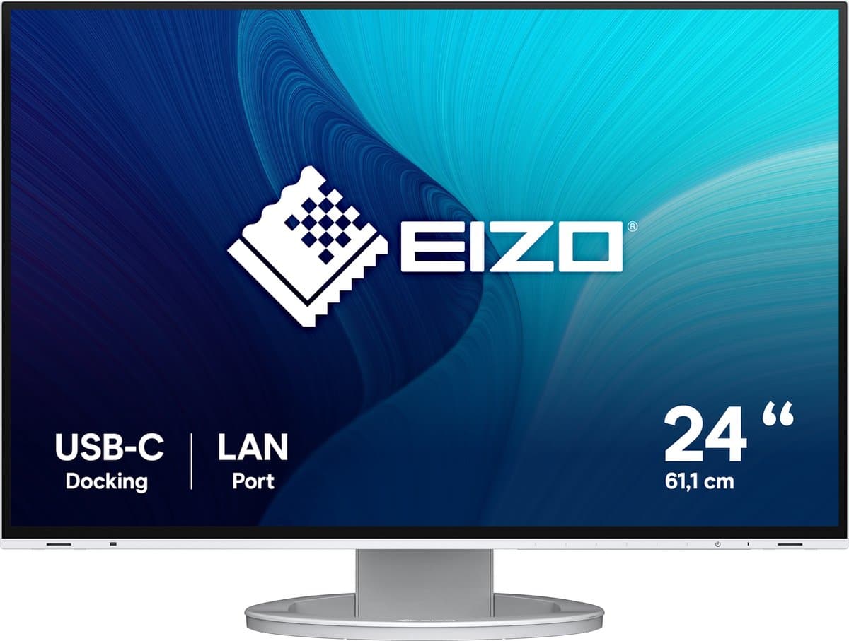 EIZO FlexScan EV2495-WT LED display 61,2 cm (24.1") 1920 x 1200 Pixels WUXGA Wit — afbeelding 1