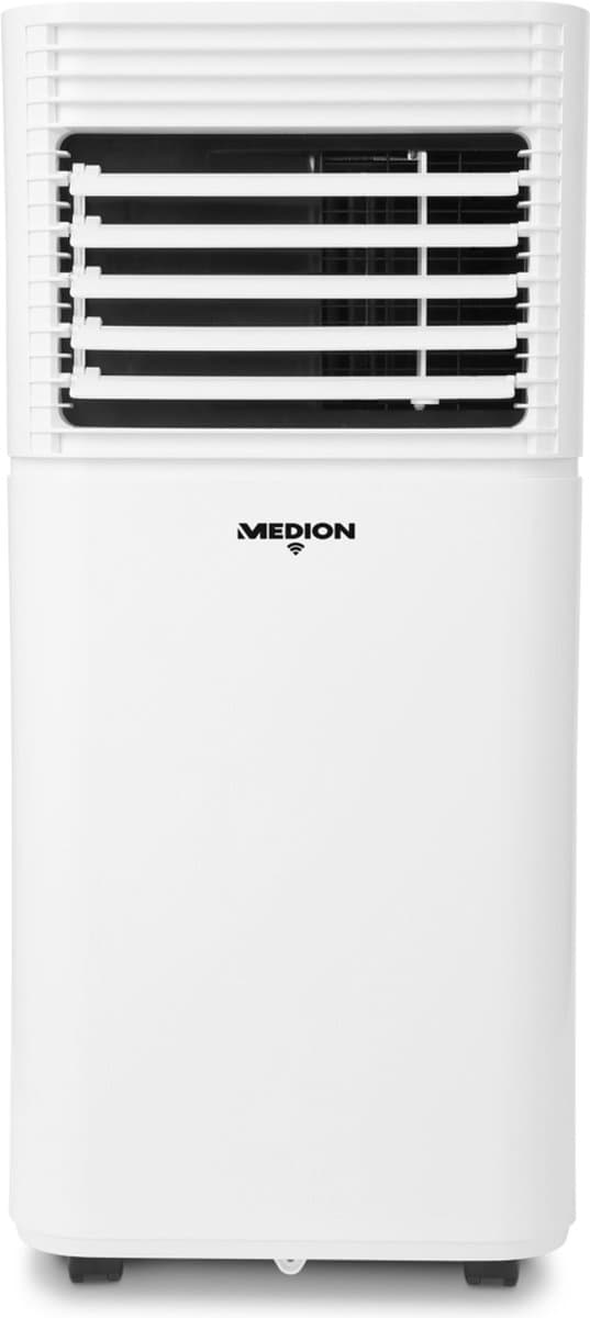 MEDION Smart Mobiele Airco P701 (7000 BTU, 3-in-1, Koelen, Ontvochtigen, Ventileren, tot 25m², incl. Raamafdichtingskit, voor Slaapkamer en Woonkamer, WiFi, App-Functie, Afstandsbediening, MD 37672) — afbeelding 1