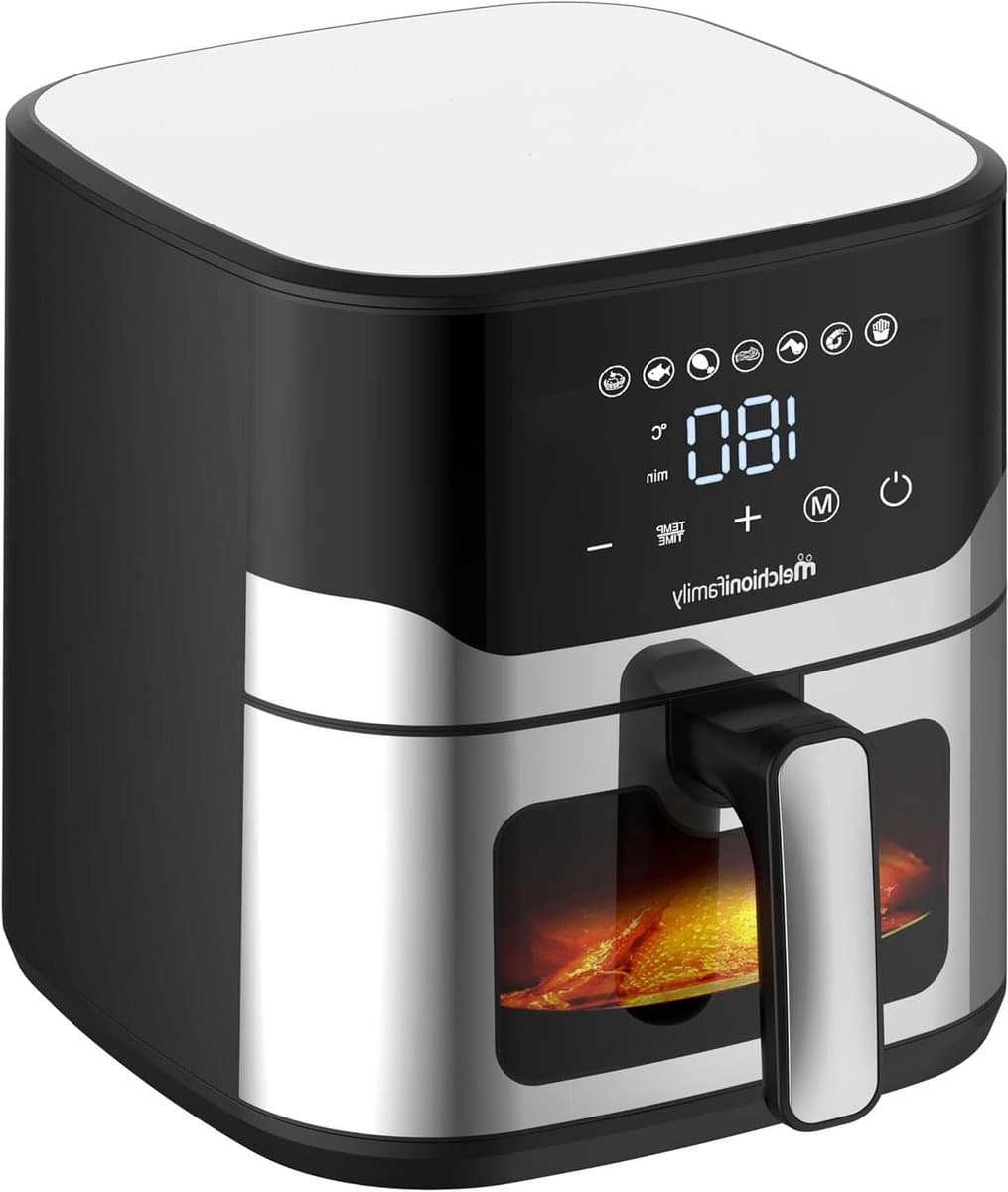 Airfryer - Hete Lucht Oven - Gezond Bakken - XL Capaciteit - 8 Liter - Zwart — afbeelding 1