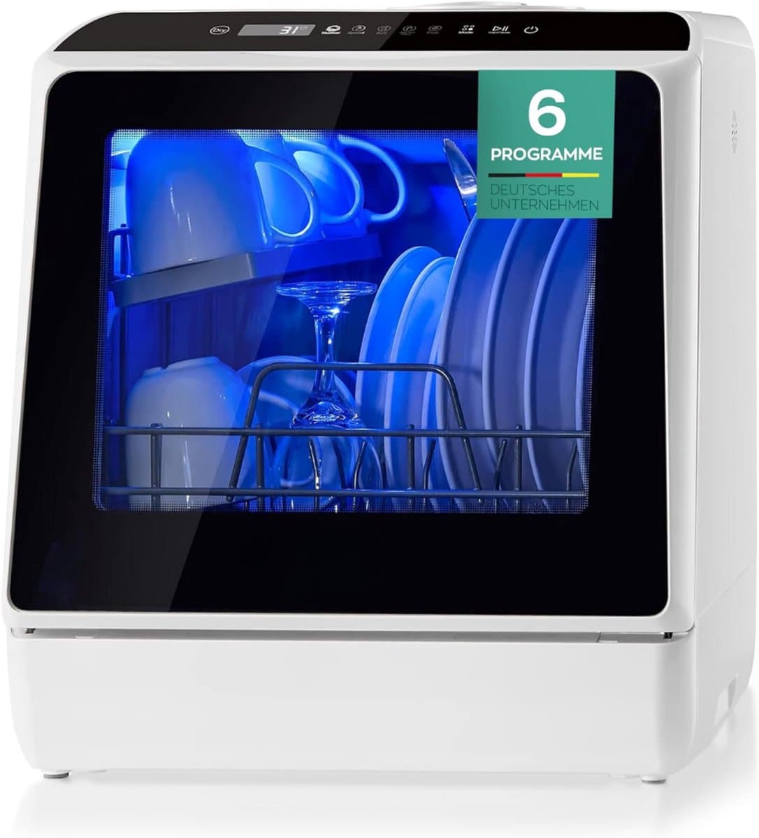Lexium Mini Vaatwasser - Vrijstaande vaatwasser - Campingvaatwasser - Afwas - Afwasmachine - Vaatwasser - Handig - Makkelijk voor op de camping of thuis. — afbeelding 1