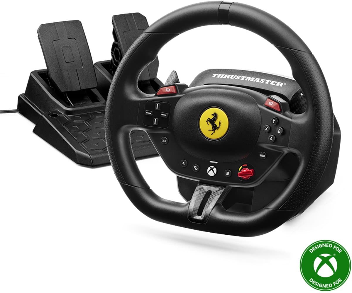 Thrustmaster T98 Ferrari 296 GTS - Racestuur met pedalen voor Xbox Series en PC - geschikt voor Forza Horizon 6 — afbeelding 1