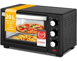 DnA® Heteluchtoven - Airfryer Oven - Airfryer - Oven - Zwart - 46cm x 32cm x 28cm