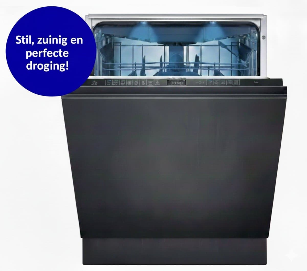 Siemens SN65ZX07CE - iQ500 varioSpeed Plus - Volledig integreerbare inbouwvaatwasser - Zeolith - Energielabel B - Home Connect — afbeelding 1