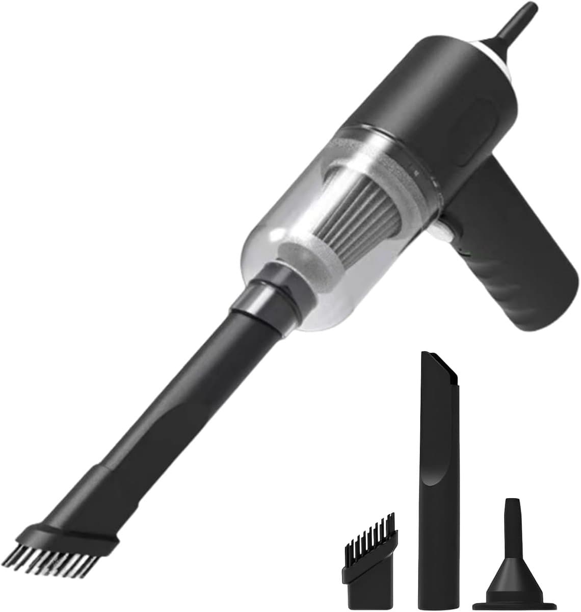 Mini Draadloze Stofzuiger - Krachtige Handstofzuiger Voor Auto, Toetsenbord & Huis - Draagbare Stofzuiger Met USB-Oplading & Accessoires - Ideaal Voor Schoonmaken Auto Binnenkant, Bureau, Bank & Autoruit — afbeelding 1