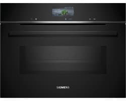 Siemens CM776G1B1 - iQ700 - 60cm x 45cm - Compacte inbouw bakoven met magnetron - Eenvoudig te reinigen met pyrolytische zelfreiniging activeClean - cookControl Pro: altijd uitstekende resultaten -