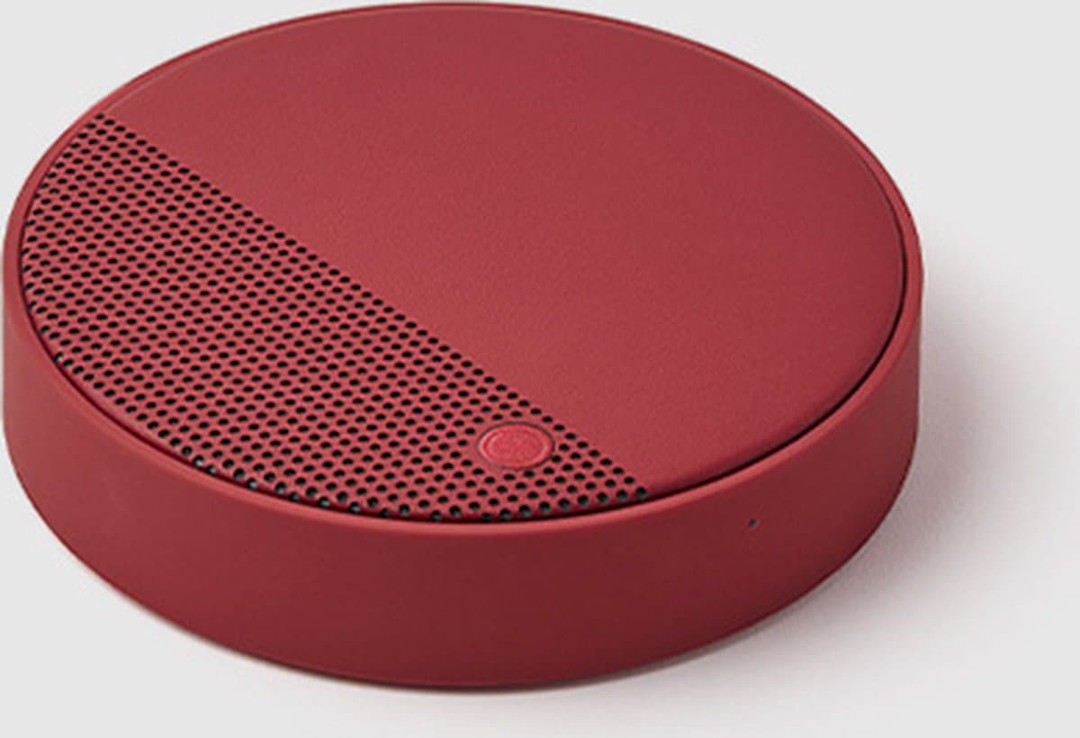 Lexon Design OSLO Energy + QI Charger Speaker - Dark Red — afbeelding 1