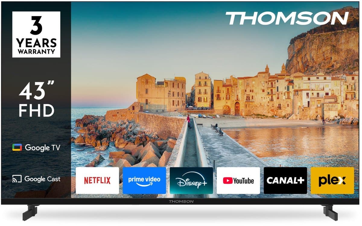 Thomson 43FG2S15 - TV LED 43 (109 cm) - Full HD 1920x1080 - Google TV - 3xHDMI - WiFi — afbeelding 1