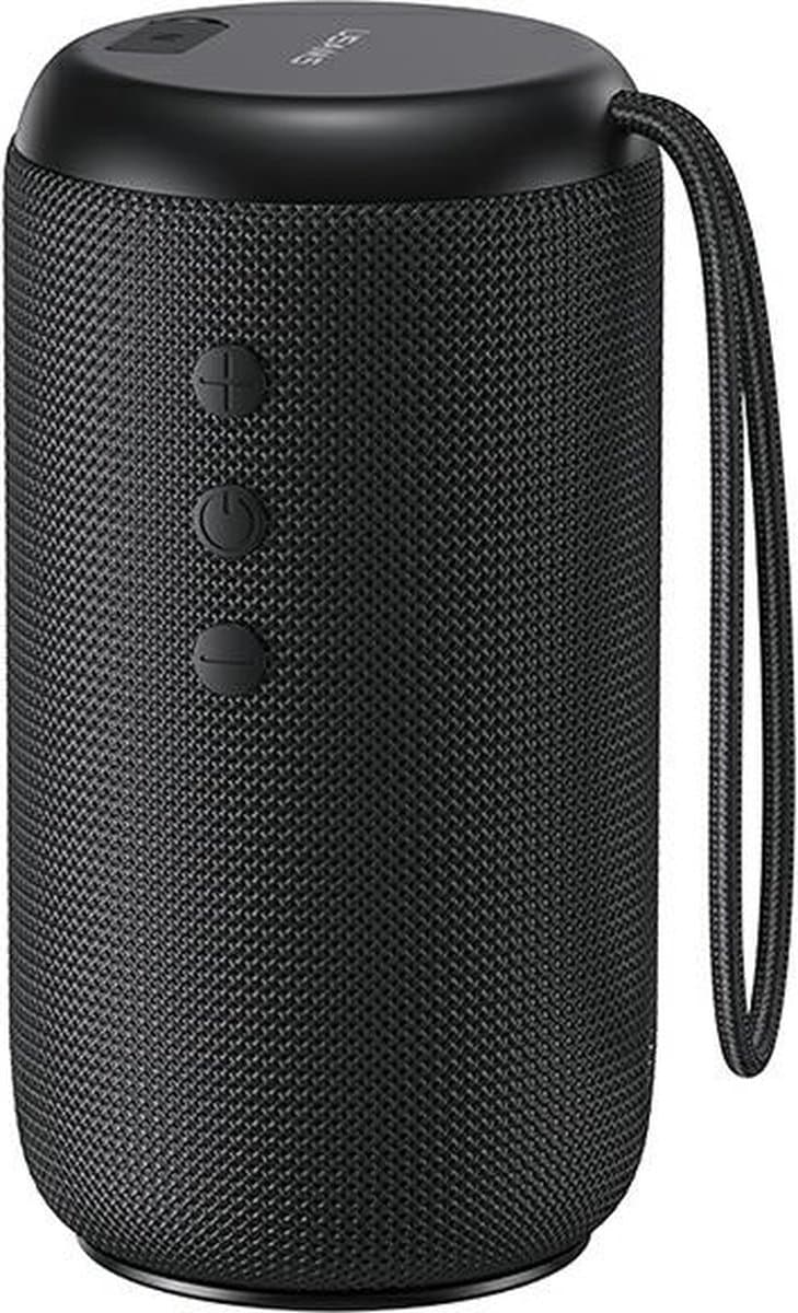USAMS YC-serie Bluetooth 5.0 10W waterdichte draadloze luidspreker met draagkoord zwart / zwart YC011YX01 (US-YC011) — afbeelding 1
