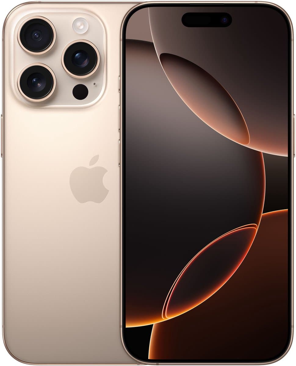 Apple iPhone 16 Pro 16 cm (6.3") Dual SIM iOS 18 5G USB Type-C 128 GB Zand — afbeelding 1
