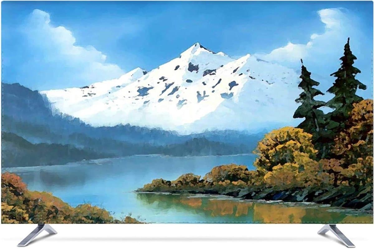 TV Hoes - Televisie Beschermhoes - Scherm Beschermen - Universele Compatibiliteit - 60 Inch - Berglandschap — afbeelding 1