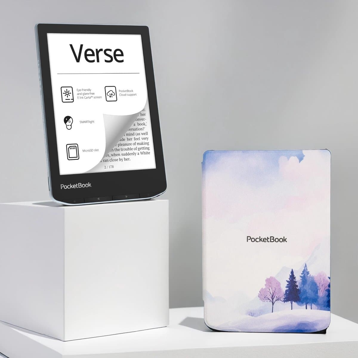 PocketBook Verse - E-reader - Bright Blue - Met Wintertime Hoesje - Voordeelbundel — afbeelding 1