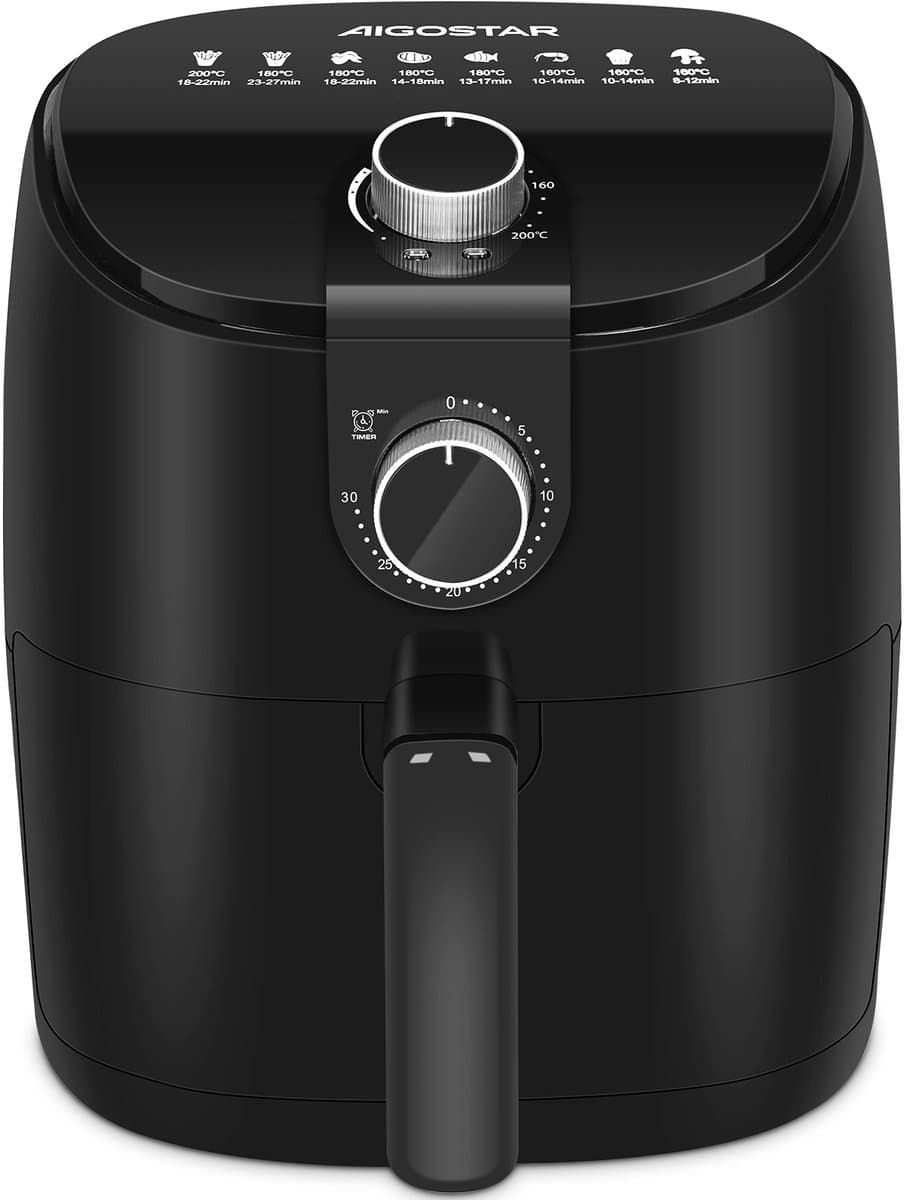 Aigostar Airfryer - Heteluchtfriteuse 4 liter - 1500W Zwart — afbeelding 1