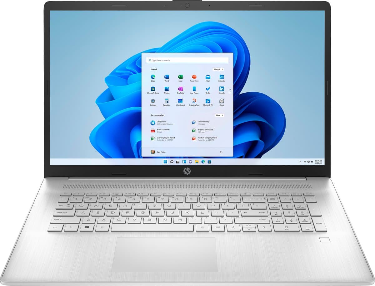 HP 17-cn2068cl Intel® Core™ i5 i5-1235U Laptop 43,9 cm (17.3") Full HD 8 GB DDR4-SDRAM 512 GB SSD Wi-Fi 6 (802.11ax) Windows 11 Home Zilver — afbeelding 1