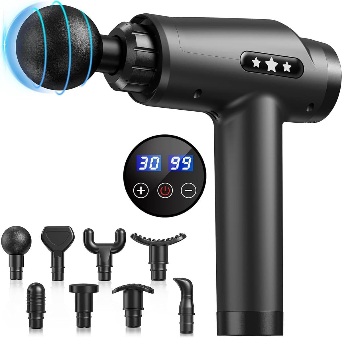 Massage Gun Professioneel - Massage Apparaat - Theragun - Zwart — afbeelding 1